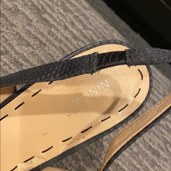 Nine West snakeskin sling back platform heels 👠 - Picture 6 of 6